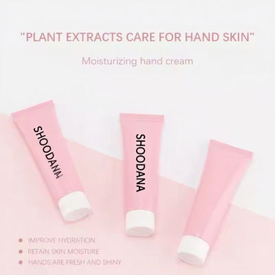 Natural Organic Pink Hand Cream Lotion Custom Private Label Low MOQ Hand Whitening Cream Custom Logo Hand Cream