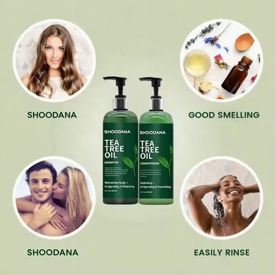 OEM / ODM Private Label Organic Shampoo With Tea Tree & Aloe Professional Salon Hair Care Hair Care in Bulk Shampoo Conditioner Hotel