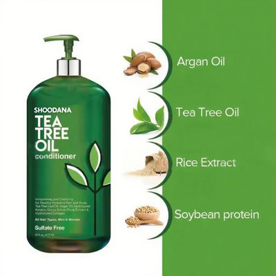 OEM / ODM Natural Tea Tree Oil Hair Care Products Organic Shampoo and Conditioner Nourishing Hair Grow Shampoo for Men and Women