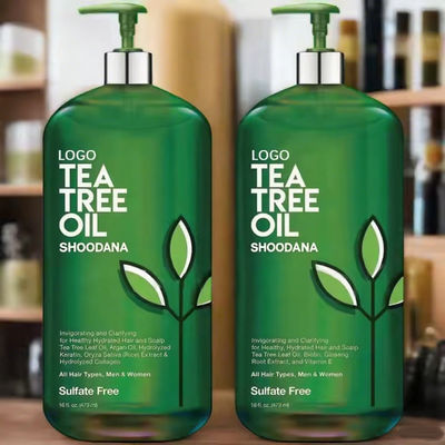 OEM / ODM Natural Tea Tree Oil Hair Care Products Organic Shampoo and Conditioner Nourishing Hair Grow Shampoo for Men and Women