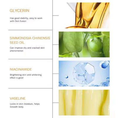 ODM / OEM Body Lotion Factory 500ml Vitamin C Fruit Acid Whitening Body Lotion AHA Moisturizing Brightening Body Lotion Wholesale