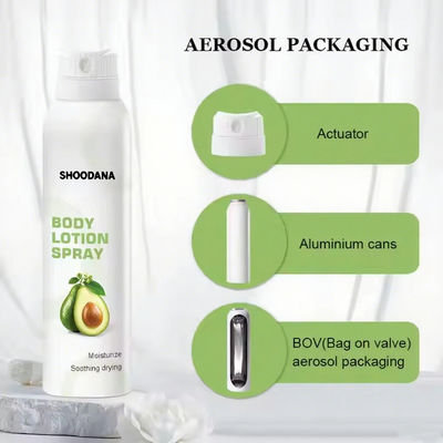 ODM / OEM 120ml Body Milk Nourishing Spray Glycerin Niacinamide Retinol Brightening Firming Lightening Body Lotion Moisturize Spray