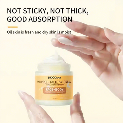 ODM / OEM Organic Natural Moisturizing Soothing Hydrating Dry Skin Face Cream Balm Tallow Cream for Skin Care