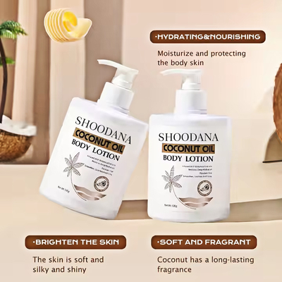 Private Label Coconut Oil Body Butter Coconut Butter Whitening Body Lotion Coconut Oil Shea Butter Body Lotion for Skin Care