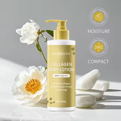 Custom Soothing Whitening Body Cream 300g Moisturizing Antiaging Collagen Body Lotion