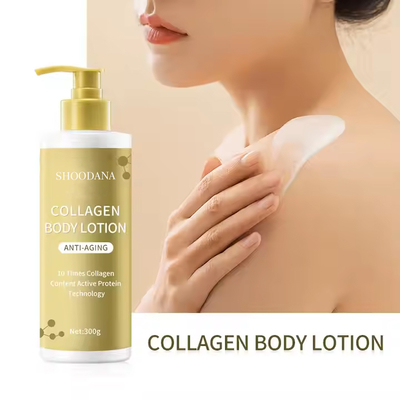 Custom Soothing Whitening Body Cream 300g Moisturizing Antiaging Collagen Body Lotion