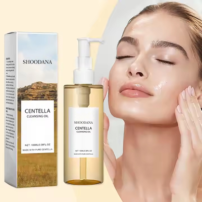 Customized Refreshing and Gentle Cleansing Face and Lip Makeup Remover Eyes and Lips Centella Asiatica Cleansing Oil