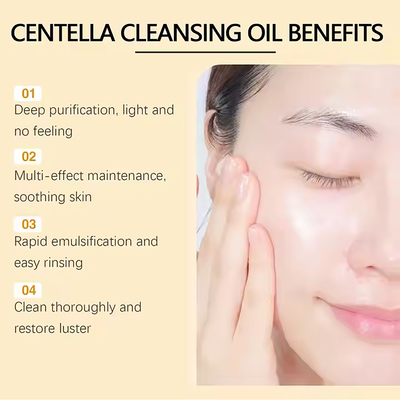 Customized Refreshing and Gentle Cleansing Face and Lip Makeup Remover Eyes and Lips Centella Asiatica Cleansing Oil