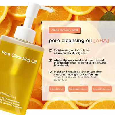 ODM / OEM Private Label Hydroxy Acid Pore Makeup Remover Facial Centella Cleansing Oil