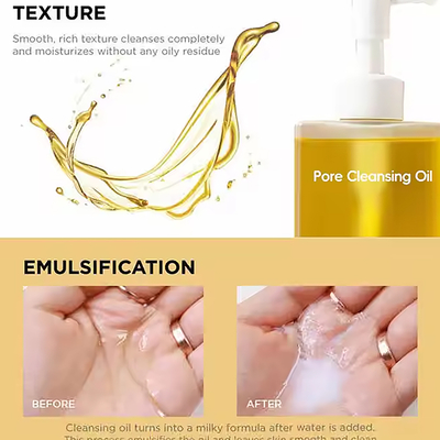 ODM / OEM Private Label Hydroxy Acid Pore Makeup Remover Facial Centella Cleansing Oil