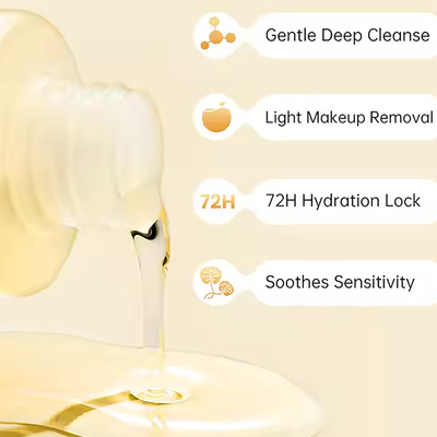 Organic Amino Acid 3-in-1 Gentle Pore Cleanser Deep Cleansing Pure Cleansing Oil Makeup Remover Moisture Lock