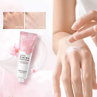 Sakura Blossom Moisturizing Hand Lotion 30g Refreshing Nourishing Anti-Wrinkle Repair Skin Care Whitening Hand Cream
