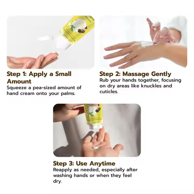 Hand Cream with Whitening & Moisturizing Features Shea Butter & Jasmine Hyaluronic Acid for Nourishing Softening Dry Hands