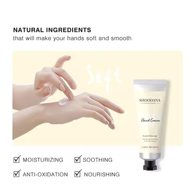 Private Label Skin Care Hand Care Organic Nourishing Moisturizing Orange Hand and Nail Cream