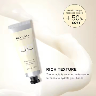 Private Label Skin Care Hand Care Organic Nourishing Moisturizing Orange Hand and Nail Cream