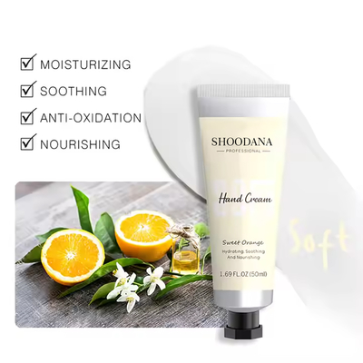 Private Label Skin Care Hand Care Organic Nourishing Moisturizing Orange Hand and Nail Cream