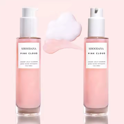 OEM / ODM Private Label Gentle Whitening Face Cleansing Lotion Rose Deep Wash Pink Cloud Organic Herbal Ingredients Liquid Form