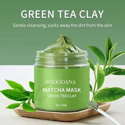 Face Skin Care Factory Custom Logo Matcha Mud Clay Mask 150g Korean Organic Green Tea Clay Mask Private Label
