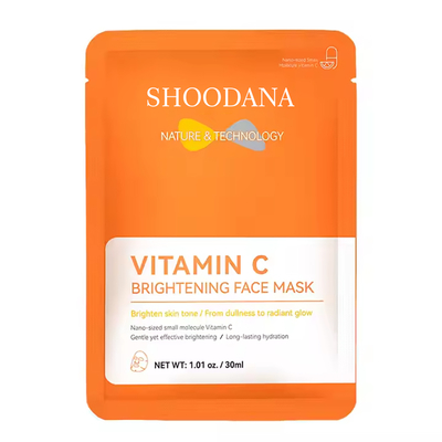 Vitamin C Brightening Face Mask 30ml*5 Private Label Organic Deep Moisturizing Hydrating Face Sheet Mask