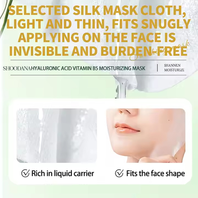 Hydrating Soothing Repairing Face Care Treatment Moisturizes Calms Strengthens Barrier Hyaluronic Acid Pro-Vitamin B5 Sheet Mask
