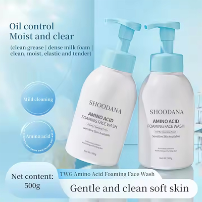 New Arrivals Amino Acid Foaming Facial Wash Gently Cleansing Facial Cleanser Moisturizing and Purifying Skin Foam Face Wash