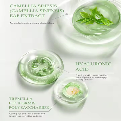Body Care Cream for Dry Skin Private Label Moisturizing Hydrating Plant Green Tea Lotion Repairing Green Tea Body Butter
