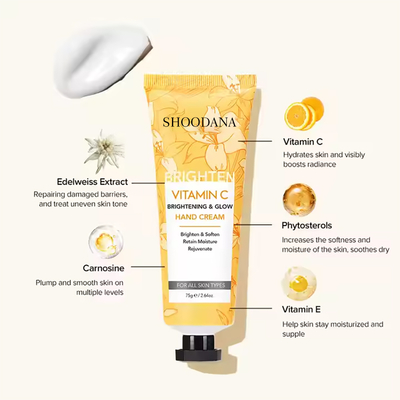 Neutriherbs Brightening Evening Skin Tone Moisturizing Nourishing Non-Greasy Vitamin C Hand Cream