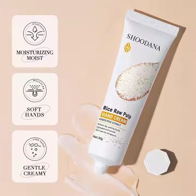 Natural Hand Creams Whitening Moisturizing Hand Cream Repairing Rice Extract Cream for Women Wholesale