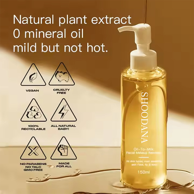 Private Label Liquid Makeup Remover Face Cleansing Oil Moisturizing Makeup Remover Deep Cleansing Oil for All Skin Types