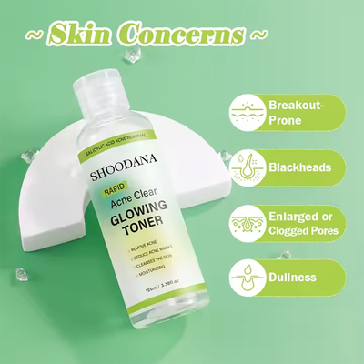 New Salicylic Acid Repair Clear Glowing Toner for Face Skin Tone Whitening Deep Hydration Facial Toner