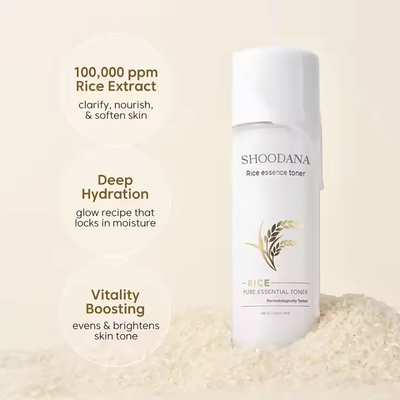 Wholesale Organic Milky Toner for Hydrating Glowing Skin Niacinamide Vegan Rice Face Toner for Dry Skin Moisturizing Skin Toner