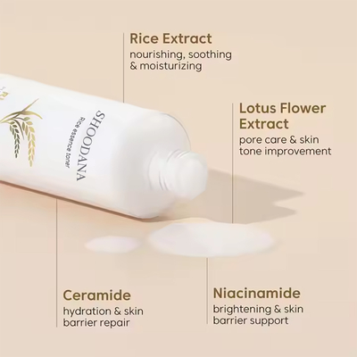 Wholesale Organic Milky Toner for Hydrating Glowing Skin Niacinamide Vegan Rice Face Toner for Dry Skin Moisturizing Skin Toner