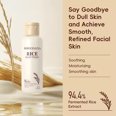 Organic Products Multi-functional Toner Pore Reduce Hydration Soothing Oil Balance Refreshing Face Skin Rice Toner