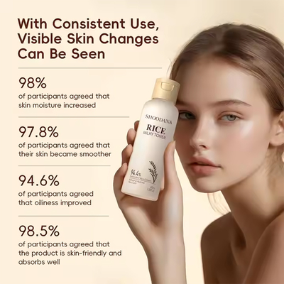 Organic Products Multi-functional Toner Pore Reduce Hydration Soothing Oil Balance Refreshing Face Skin Rice Toner