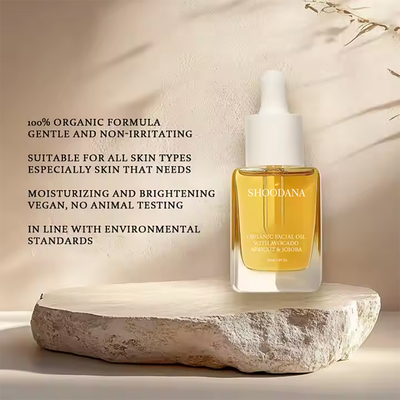 Skin Care Serum Dermatologist Tested Hypoallergenic Vegan Facial Oil Avocado Apricot Jojoba Oil